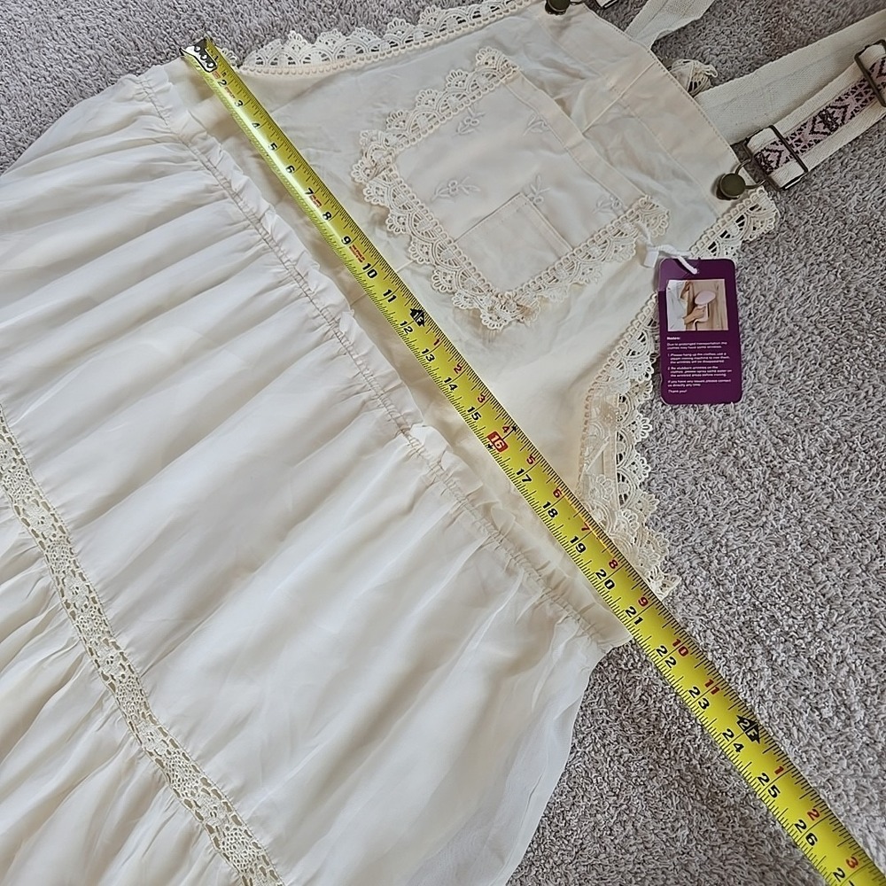 Overall Boho Cream Maxi Dress - Picture 14 of 16